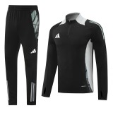 2024 Black Half Pull Tracksuit