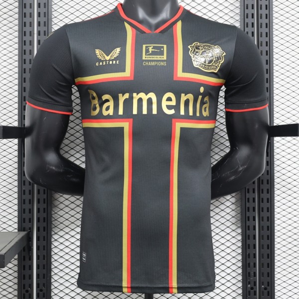2024/25 Bayer 04 Leverkusen Special Edition Black Player Soccer jersey
