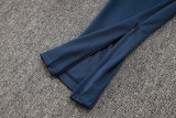 2024 Dark Blue Half Pull Tracksuit
