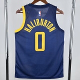 2017/18 PACERS HALIBURTON #0 Dark Blue NBA Jerseys