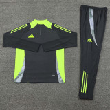 2024 Black Half Pull Tracksuit