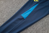2024 Dark Blue Half Pull Tracksuit