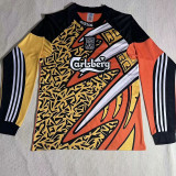1995/96 LIV GKY Yellow Retro Long Sleeve Soccer jersey
