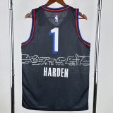2020/21 76ERS HARDEN #1 Black NBA Jerseys