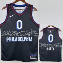 2020/21 76ERS MAXEY #0 Black NBA Jerseys