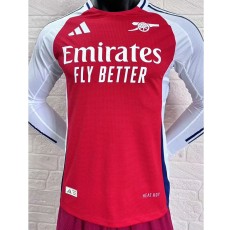 2024/25 ASN Home Red Player Long Sleeve Soccer jersey