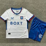 2024/25 Rangers Away White Fans Kids Soccer jersey