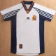 1998 Spain Away White Retro Soccer jersey