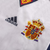 1998 Spain Away White Retro Soccer jersey