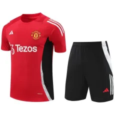 2024/25 Man Utd Red Training Shorts Suit