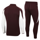 2024/25 Bayern Crimson Half Pull Tracksuit