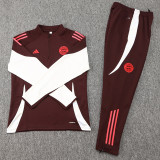 2024/25 Bayern Crimson Half Pull Tracksuit