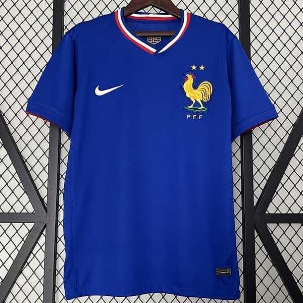 2024 France Home Blue Fans Soccer jersey