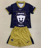 2024/25 Pumas UNAM Away Dark Blue Fans Kids Soccer jersey