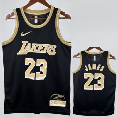 2022/23 LAKERS JAMES #23 Black NBA Jerseys