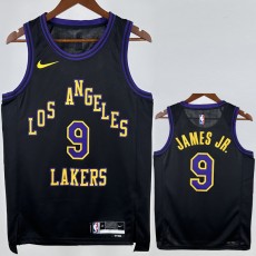 2022/23 LAKERS JAMES JR. #9 Black NBA Jerseys