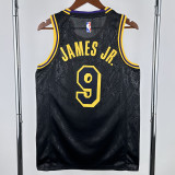 2022/23 LAKERS JAMES JR. #9 Black NBA Jerseys