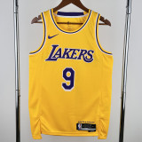 2022/23 LAKERS JAMES JR. #9 Yellow NBA Jerseys
