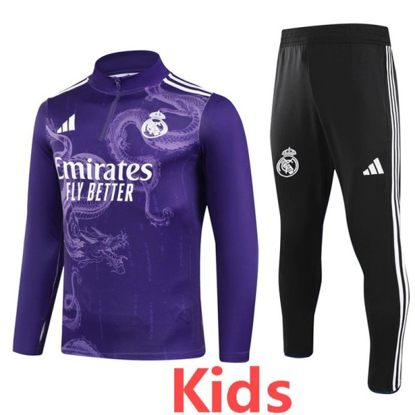 2024/25 R MAD Purple Kids Half Pull Tracksuit
