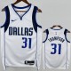 2022/23 MAVERICKS THOMPSON #31 White NBA Jerseys