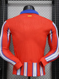 [PLAYER] 2024/25 A MAD Home Red Player Long Sleeve Soccer jersey