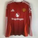 2024/25 Man Utd Home Red Fans Long Sleeve Soccer jersey