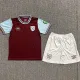 2024/25 West Ham Home Crimson Fans Kids Soccer jersey