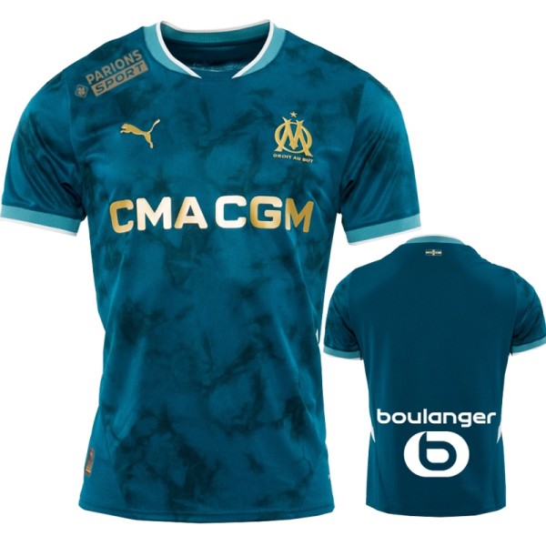 2024/25 Marseille Away Blue Fans Soccer jersey