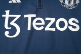 2024/25 Man Utd Dark Blue Half Pull Tracksuit