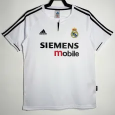 2003/04 R MAD Home White Retro Soccer jersey
