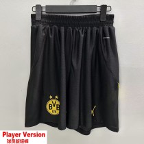 [PLAYER] 2024/25 Dortmund Home Black Player Soccer Shorts