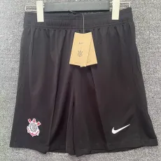 2024/25 Corinthians Home Black Fans Soccer Shorts