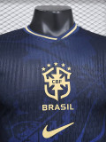 [PLAYER] 2024 Brazil Special Edition Dark Blue Player Soccer jersey