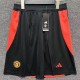 2024/25 Man Utd Black Fans Soccer Shorts