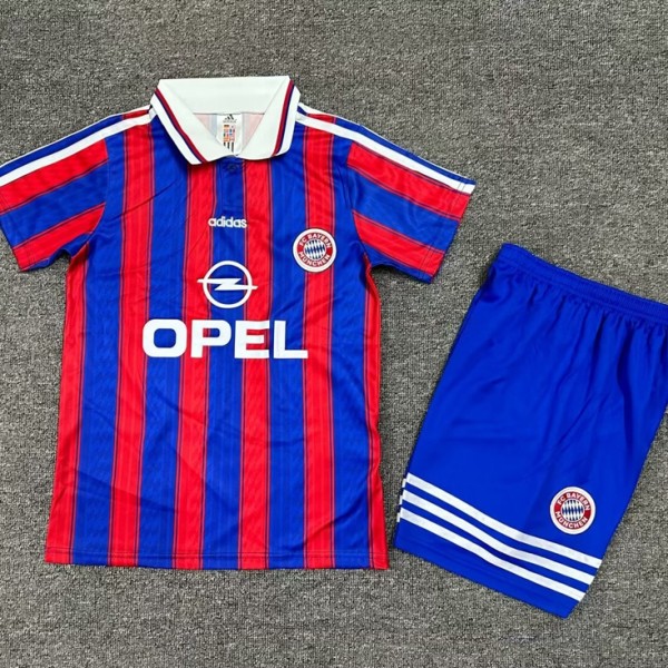 1995/97 Bayern Home Blue Retro Kids Soccer jersey