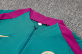 2024/25 PSG Green Kids Half Pull Tracksuit