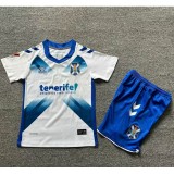 2024/25 CD Tenerife Home White Fans Kids Soccer jersey