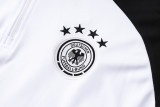 2024 Germany White Kids Half Pull Tracksuit