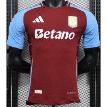 [PLAYER] 2024/25 Aston Villa Home Crimson Player Soccer jersey