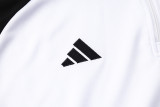 2024 Germany White Kids Half Pull Tracksuit