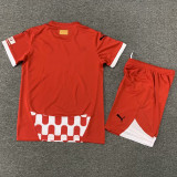 2024/25 Girona FC Home Red Fans Kids Soccer jersey