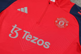 2024/25 Man Utd Red Half Pull Tracksuit