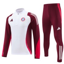 2024/25 Bayern White Half Pull Tracksuit