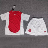 2024/25 Ajax Home Red Fans Kids Soccer jersey