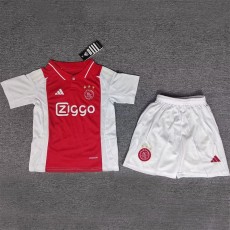 2024/25 Ajax Home Red Fans Kids Soccer jersey