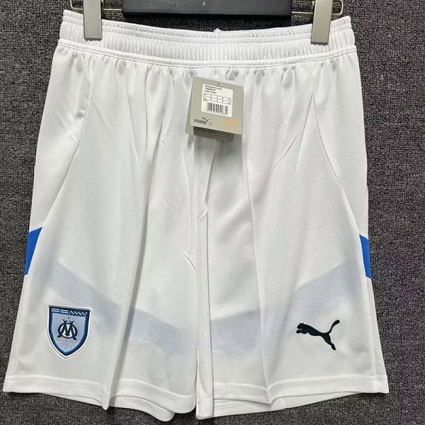 2024/25 Marseille Home White Fans Soccer Shorts