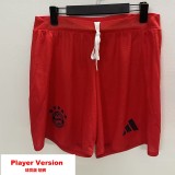 [PLAYER] 2024/25 Bayern Home Red Player Soccer Shorts