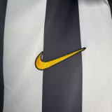 2014/15 JUV Home Black Retro Long Sleeve Soccer jersey