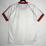 1990/92 Man Utd Cup version Away White Retro Soccer jersey