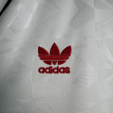 1990/92 Man Utd Cup version Away White Retro Soccer jersey